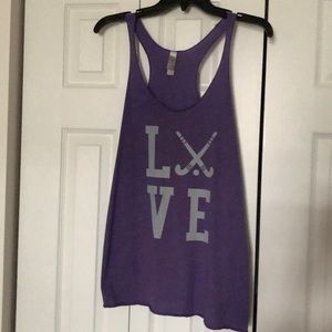 Field hockey love tank top